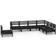 vidaXL 3083036 Loungeset, Bord inkl. 7 Soffor