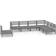 vidaXL 3083036 Loungeset, Bord inkl. 7 Soffor