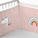 Protector De Cuna Unicorn White 60 x 60 x 60 + 40 cm