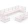 vidaXL 3075635 Loungesæt, borde inkl. 9 sofaer
