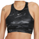 Nike Dri-FIT Swoosh Support 1-Piece Pad High-Neck Sports Bra - Iron Grey/Black/White