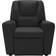 vidaXL Fauteuil Inclinable Enfants Similicuir Noir