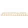 vidaXL Slatted Bed Base with 13 Slats Sängram 90x200cm