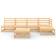 vidaXL 3075519 Loungesæt, 2 borde inkl. 4 sofaer