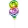 Folat Rainbow Number 8 Foil Balloon Cake Decoration