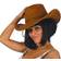 Fiestas Guirca Cowboyhat med Syninger Brun