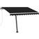 vidaXL Tenda Da Sole Manuale Autoportante 300 x 250 cm - Blu e Bianca