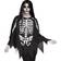 Fun World White Bones Women's Poncho Costume