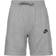 Nike Sportswear Big Kids' Jersey Shorts - Carbon Heather/Black/Black