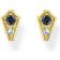 Thomas Sabo Royalty Earrings - Gold/Blue/Transparent