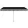 vidaXL Freestanding Manual Retractable Markise