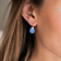 Caroline Svedbom Mini Drop Clasp Earrings - Gold/Ocean Blue Delite
