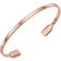 Monica Vinader Rose Gold Baja Deco Thin Diamond Cuff Diamond