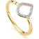 Monica Vinader Gold Riva Mini Kite Stacking Ring Diamond