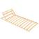 vidaXL Slatted Bed Base with 13 Slats Adjustable Head Sängram 70X200cm