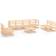 vidaXL 3075434 Loungeset, 1 Bord inkl. 8 Soffor