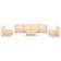 vidaXL 3075434 Loungeset, 1 Bord inkl. 8 Soffor