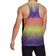 adidas Own The Run Colorblock Singlet Tank Top Men - Black/Purple Rush/Pulse Lime/Acid Red