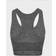 Everlast Seamless Panelled Sports Bra - New Charcoal