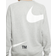 Nike Sportswear Swoosh Fleece Crew Sweatshirt - Dark Grey Heather/White