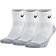 NIKE Everyday Max Cushioned Training Ankle Socks 3-pack - White/Wolf Grey/Black