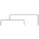 vidaXL Tempered Glass Sofabord 30x110cm 2stk