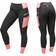 Dublin Power Performance Silicone Full Seat Riding Tights - Black/Coral