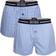 HUGO BOSS Cotton Poplin Pyjama Shorts 2-pack - Light Blue