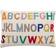 Bloomingville Lexi Coussin Alphabet 40 x 60 cm Multicolore 15.7x23.6"