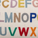 Bloomingville Lexi Coussin Alphabet 40 x 60 cm Multicolore 15.7x23.6"