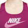 Nike Dri Fit Swoosh Medium Support Graphic Sports Bra - Sangria/Plum Fog/Light Bordeaux