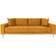 House Nordic Lido Mustard Yellow Sofa 210cm 3 personers