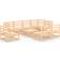 vidaXL 3075629 Loungeset, 1 Bord inkl. 8 Soffor