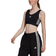 Adidas Essentials 3-Stripes Crop Top With Removable Pads - Black/White Female