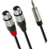 Adam Hall 3.5mm-2XLR M-F 3m