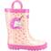 Cotswold Kid's Puddle Unicorn Wellington Boots - Pink