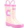 Cotswold Kid's Puddle Unicorn Wellington Boots - Pink