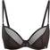 Gossard Sheer Stripe Non Padded Plunge Bra - Black