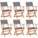 vidaXL 3086964 6-pack Havestol