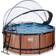 Exit Toys Round Wood Pool Set Ø3.6x1.22m