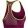 Adidas Don't Rest Alphaskin Padded 3-Stripes Bra - Power Berry/Semi Solar Slime