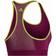 adidas Don't Rest Alphaskin Padded 3-Stripes Bra - Power Berry/Semi Solar Slime