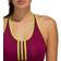 adidas Don't Rest Alphaskin Padded 3-Stripes Bra - Power Berry/Semi Solar Slime