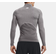 Under Armour Compression Mock da Uomo - Charcoal Light Heather/Nero