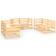vidaXL 3075439 Loungeset, Bord inkl. 6 Soffor