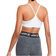 NIKE Indy Light-Support Padded V-Neck Sports Bra - White/Grey Fog/Particle Grey