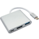 Akyga USB C-USB A/HDMI/USB C M-F 0.2m