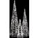 vidaXL Cone Julelampe 60cm 3stk
