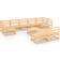 vidaXL 3076164 Loungeset, 1 Bord inkl. 9 Soffor