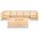 vidaXL 3076164 Loungeset, 1 Bord inkl. 9 Soffor